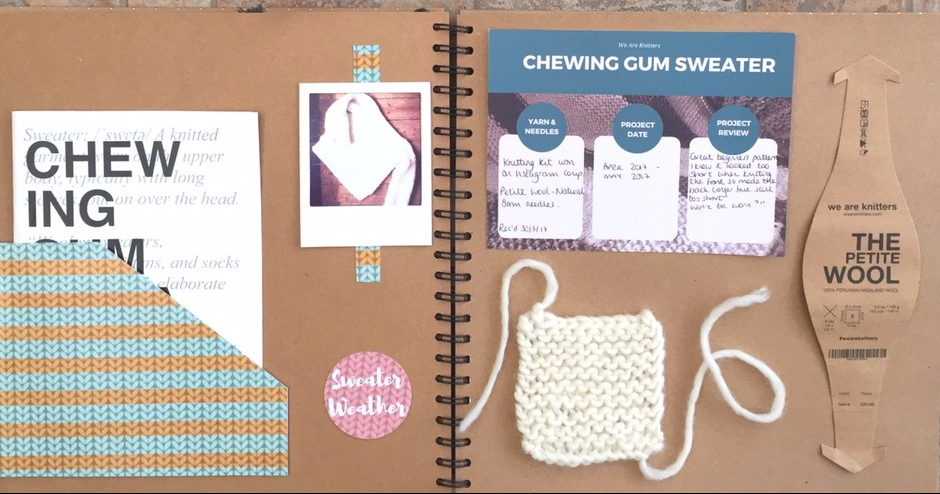 Knitting journal scrapbook layouts – Kathy Crafts TV